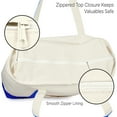 thumbnail image 5 of Dalix Capacious Embroidered Shopping Tote Bag in Royal Blue, 5 of 5