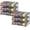 Silver, variant on 2-Pack Can Organizer for Pantry, Black Can Dispenser Holds 36 Cans for Pantry, Kitchen & Cabinet
