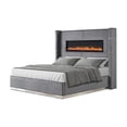 thumbnail image 6 of Lizelle Upholstery Queen 5 Pc Bedroom Set made with wood in Gray, 6 of 17
