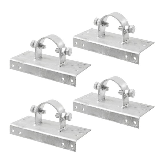 Plum Fittings Chain Link Fence 1 5/8" 1 5/8" OD x 6" Wood to Steel Post Adapters (Pack of 4)