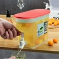 thumbnail image 5 of Drink Dispenser under $5! Yannianjz 3.5L Drink Dispenser with Tap, Portable Beverage Container for Party, BBQ, Picnic, Iced Tea & Juice Pitcher with Lid, Plastic Cold Water Jar, 5 of 9