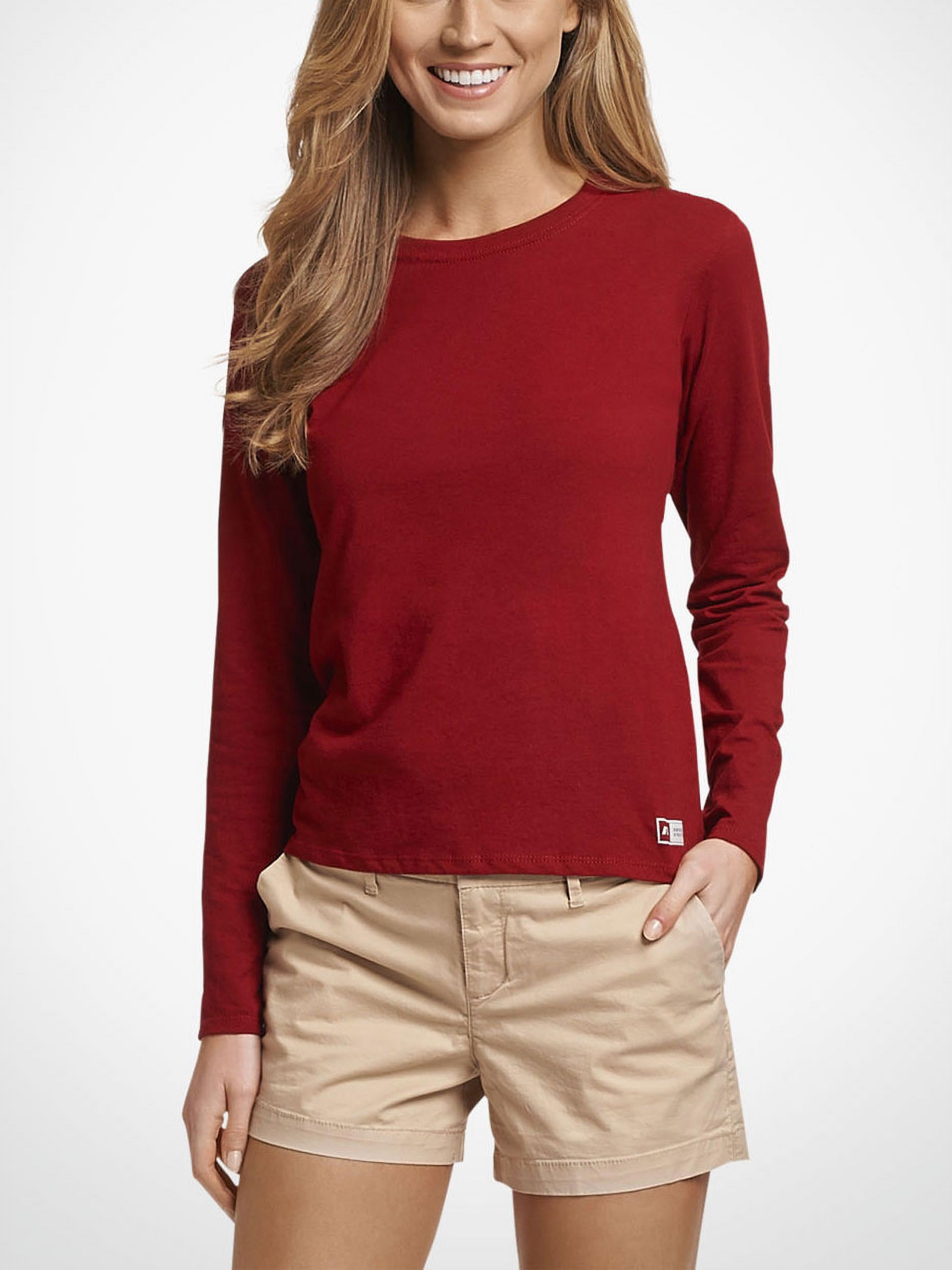 Russell Athletic Women's Cotton Performance Long Sleeve Tee