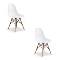 thumbnail image 4 of Heavenly Collection Eiffel Table - Natural Base (39") with Two White Wood Chair, 4 of 7