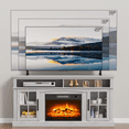 thumbnail image 2 of LIGHTINN Farmhouse TV Stand with Electric Fireplace - 60 Inch Entertainment Center for Living Room, 2 of 8