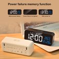 thumbnail image 2 of QualitChoice LED Digital Mirror Alarm Clock Table Electronic Temperature Date Display Desktop Bedroom Bedside Office Ornaments Black, 2 of 6