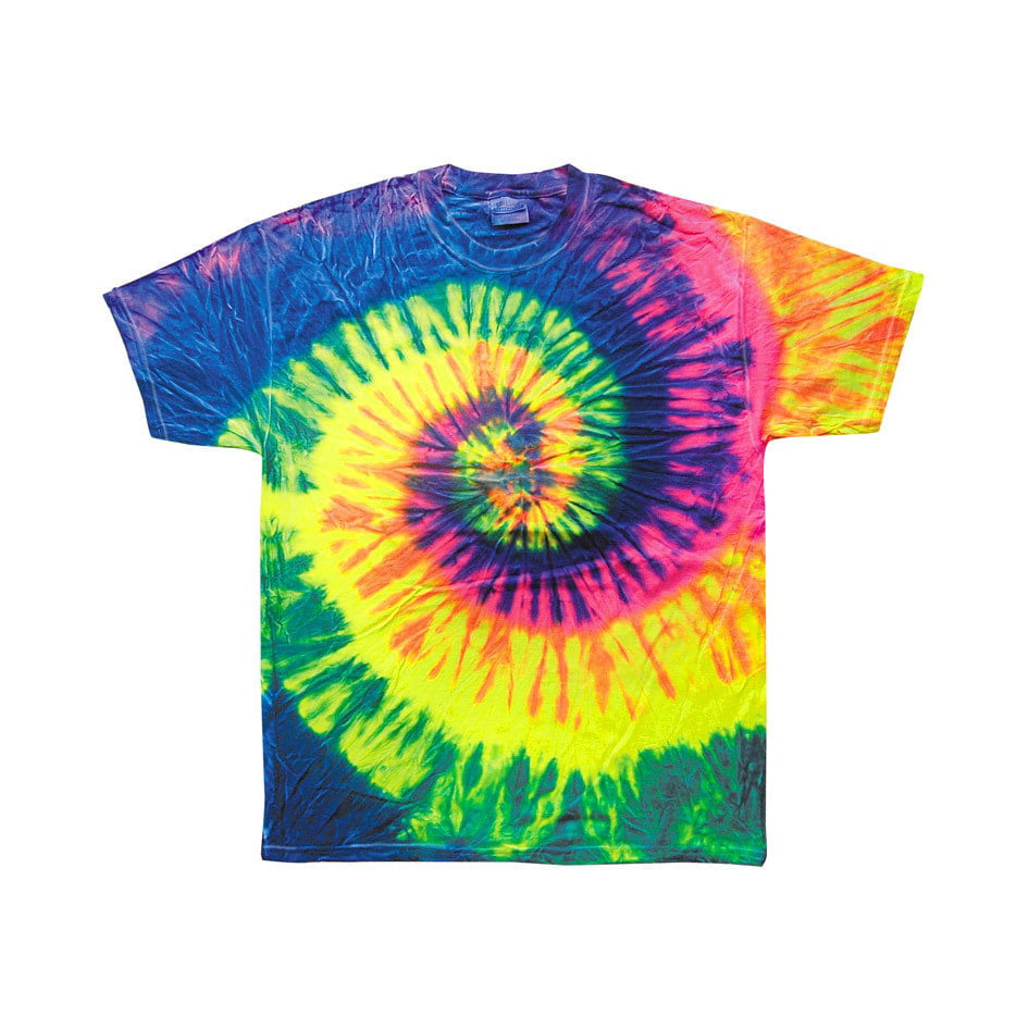 Tie-Dye - Tie-Dye Boys' Neon Rainbow Tie-Dyed T-Shirt - Neon Rainbow ...