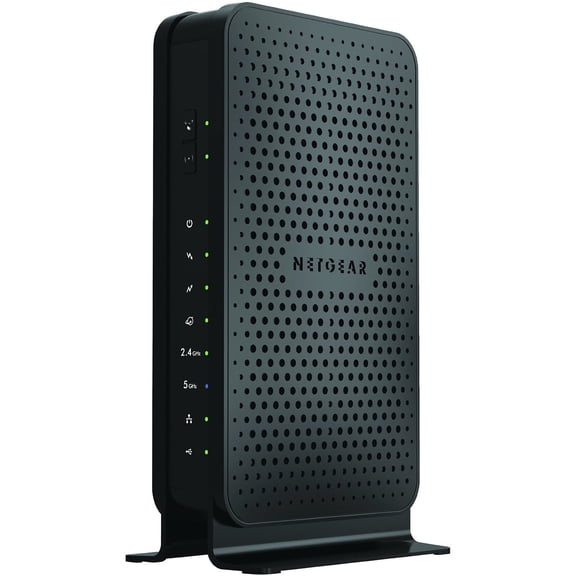 Pre-Owned Netgear N600 8 x 4 WiFi Cable Modem and Router; Certified for XFINITY by Comcast, Spectrum, Cox, and more (C3700-100NAS)