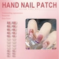 thumbnail image 4 of RAGUPEL 24Pcs Glue on Nails for Women,Relief Flowers Press on Nails Short,Silver Sequins Fake Nails,Press on Nail for Daily Life,Dating and Gatherings,Style1, 4 of 7