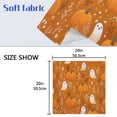 thumbnail image 5 of 6 Pack 20'' x20" Satin Table Napkins Dinner Napkins for wedding Party Decoration events Fun Orange Halloween Pattern, 5 of 6