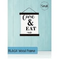 thumbnail image 2 of Black Wood, Canvas Kitchen Sign Wall Hanging Art Décor Come & Eat Farmhouse Style 12x14.5-Inch, 2 of 4