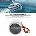 thumbnail image 3 of Boat Engine Hour Meter, Digital Hour Meter 52MM Durable DC 9-32V Easy To Read  for RVs Yachts Black Dial Silver Bezel,White Dial Silver Bezel, 3 of 7