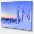 thumbnail image 2 of Sunset over Frozen Trees - Art sur Toile Paysage Moderne, 2 of 4