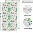 thumbnail image 2 of SKYSONIC 2 Pack Easter Watercolor Bunny Gnomes Hand Towels, Spring Eggs Kitchen Towel Ultra Soft and Absorbent,Decorative Fingertip Face Towel for Bathroom Hotel, 28.3"x14.4", 2 of 6