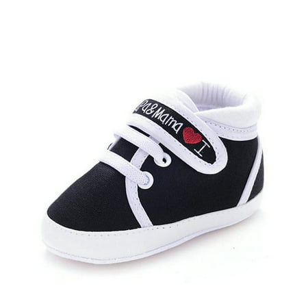 Newborn Shoe Sizes - Enjoyofmine Newborn Baby Boy Girls Soft Soled Non-Slip High Top Casual Sneakers Shoes