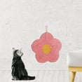 thumbnail image 2 of Wall-mounted Hanging Sisal Cat Scratching Board Kitten Scratch Pad with Suction Cup , Red Flower 40x40cm, 2 of 7
