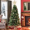 thumbnail image 2 of 12.2 Inch Silver Christmas Star Tree Topper Christmas Decorations, Gold Glittered Christmas Tree Topper Star Treetop Decoration for Christmas Tree Home Decor, 2 of 7