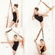 thumbnail image 3 of Yuarrent Correa de entrenamiento de Ballet, correa de nailon portátil, acolchado de esponja, estiramiento a prueba de arañazos, correa para Ropa Deportiva, Zapatos azul real, 3 of 6