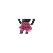 UNDERWRAPS 80's Retro Zebra Skirt - Halloween Costume for Girls, Cosplay Dress Up for Women, Halloween Party Outfits, Cute Skirt (Pink)
