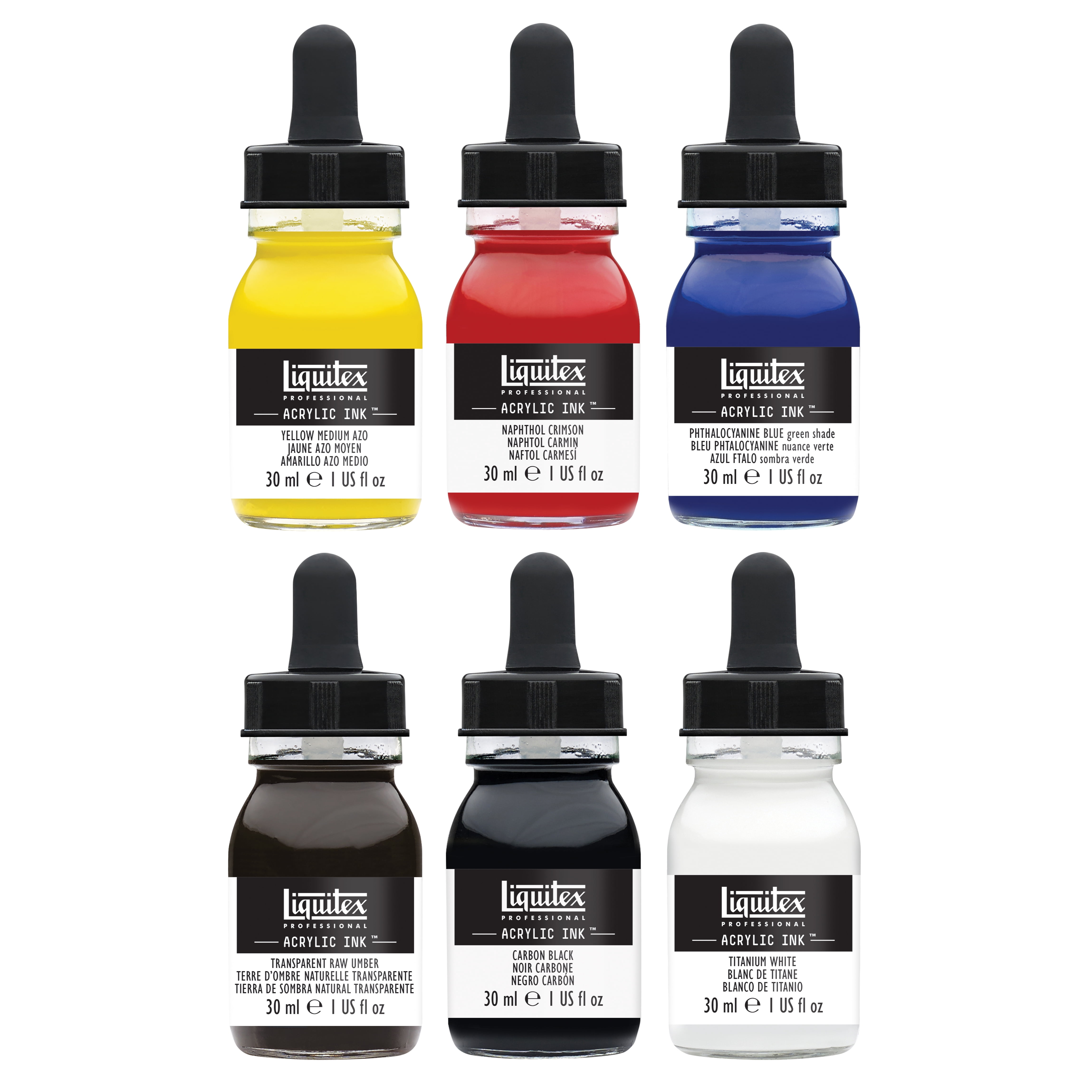 Liquitex Pro Ink! Essential Set, 6-Colors