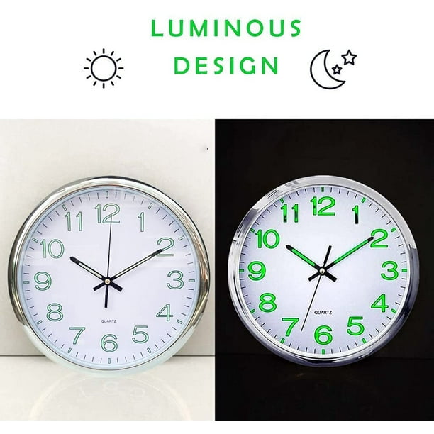 Luminous clock outlet