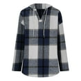 thumbnail image 4 of Ashirexll Womens Hoodies, Oversized Hoodies for Women, Ladies' Loose Long Sleeve Hooded Sweatshirts Casual and Sports Plaid Top, 4 of 7