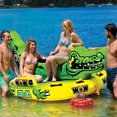 thumbnail image 3 of WOW Watersports Big Al Alligator 4 Person Towable Lake Boating Tube Raft, Green, 3 of 5