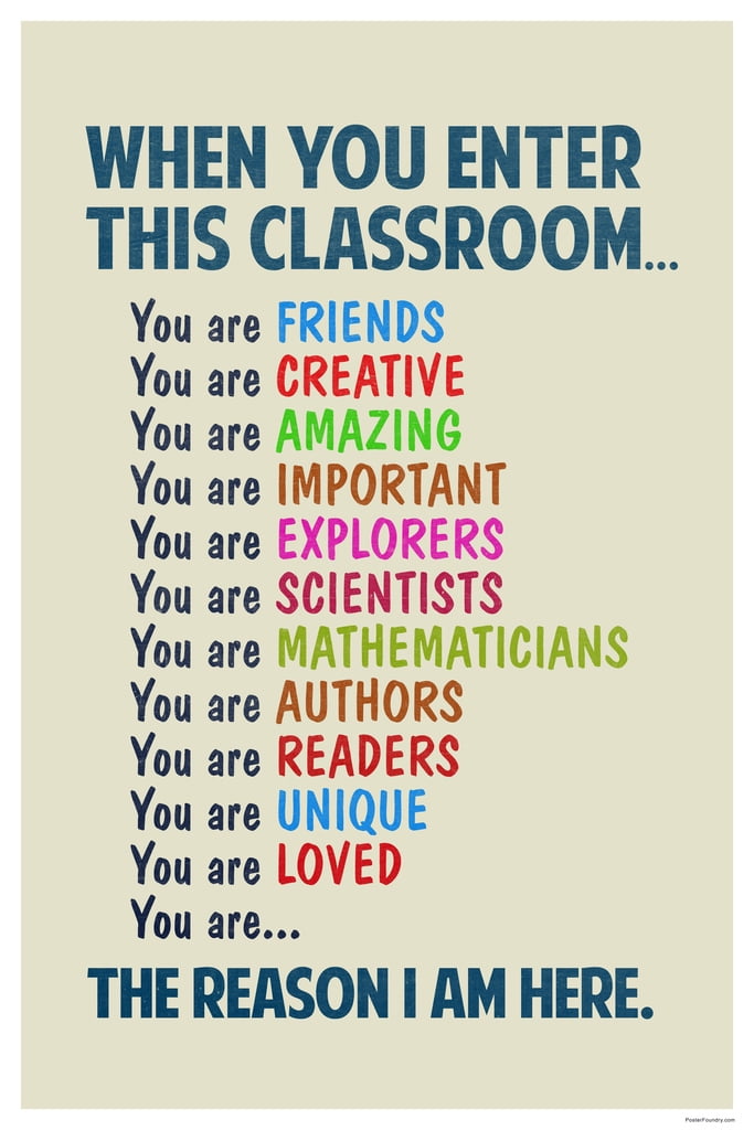 In This Classroom You Are Classroom Decor Wall Art 
