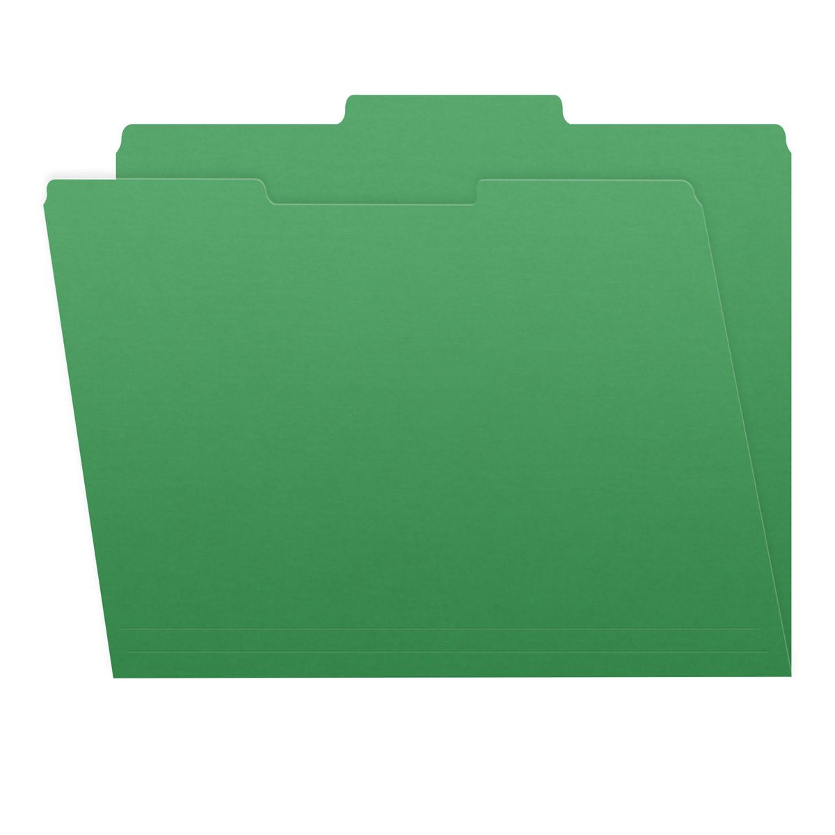 File Folders, 1/3 Cut Top Tab, Letter Size, Perfect for Organizing Documents in File Drawers, Box of 100 (Green)