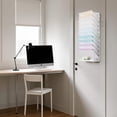 thumbnail image 4 of Archivador de pared Marbrasse de 11 niveles para colgar en metal blanco, 4 of 7