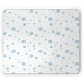thumbnail image 1 of Winter Mouse Pad, Cold December Design Simple Seasonal Snowy Weather Ice Frost Gentle Winter, Rectangle Non-Slip Rubber Mousepad, Blue White, by Ambesonne, 1 of 2