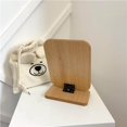 thumbnail image 3 of destyer Vanity Makeup Mirror with Wooden Stand Portable Table Desk Countertop Mirror Bathroom Make Up Mirror, 3 of 7