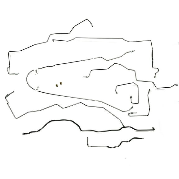 Full Car Brake Line Kit - Fits 99-01 Jeep Grand Cherokee - Stainless - The Stop Shop