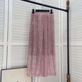 thumbnail image 4 of Tiijoy Little Girls Glitter Sequins Long Skirt Pageant Princess Party Skirts, Sizes 6-7, 4 of 4