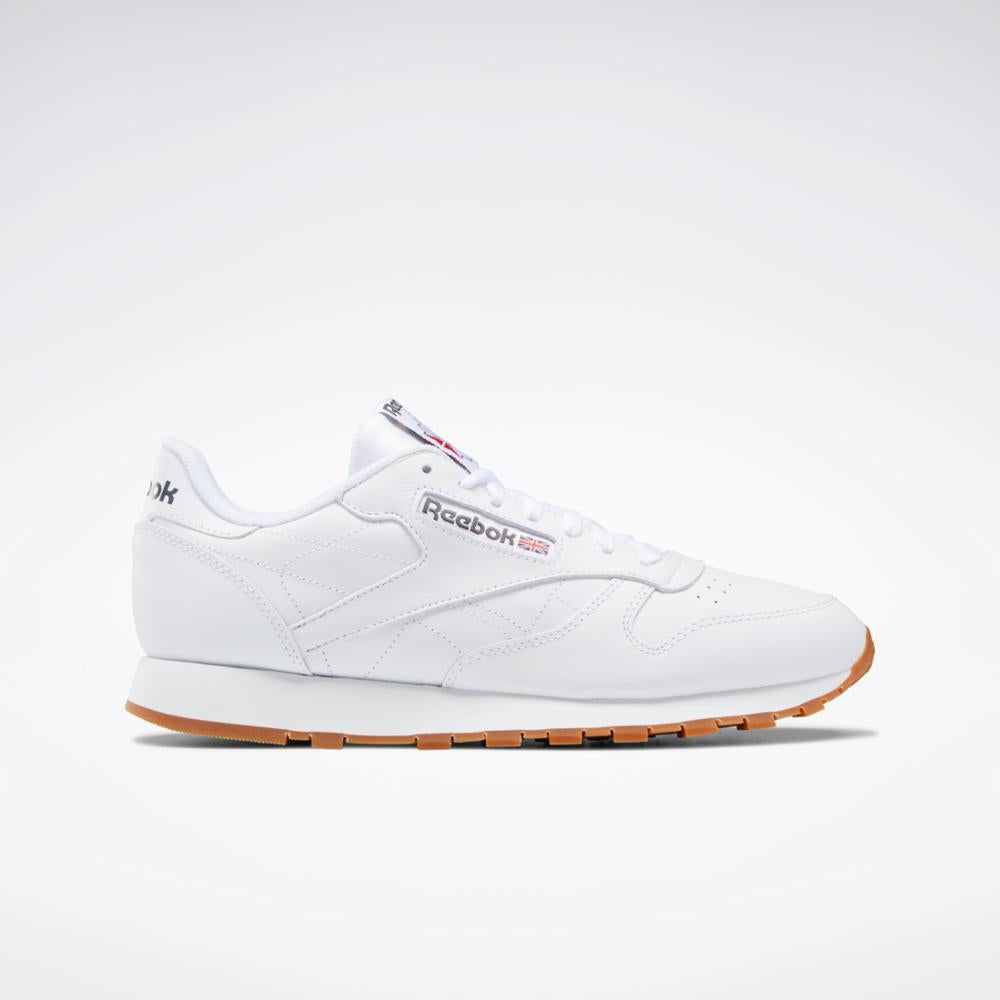 Reebok Men's Classic Leather Sneaker, White/Gum, 8 M US Reebok Men's Classic Leather Sneaker, White/Gum, 8 M US