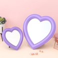 thumbnail image 3 of Espejo de maquillaje de amor, tamaño pequeño, en forma de corazón, para colgar en la pared, espejo decorativo para dormitorio de estudiantes y niñas, 3 of 5