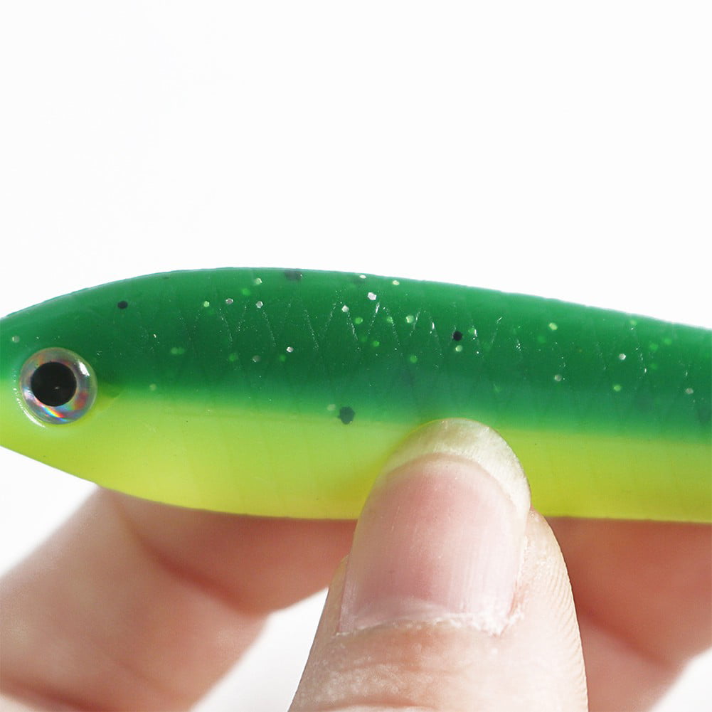 7cm Fishing Bait Wobble Tail Lure Silicone Loach Baits Artificial Soft  Swimbaits 