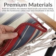 thumbnail image 5 of Sunnydaze 2-Person Polyester Rope Spreader Bar Hammock with Stand, 275 lb Capacity - Modern Lines, 5 of 15