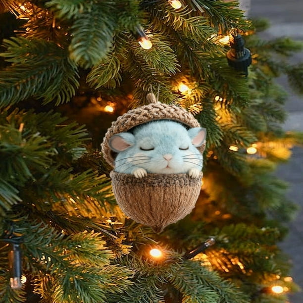 10cm Forest Animals Decoration Christmas Tree Pendant Holiday Gift