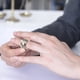 thumbnail image 5 of Anillo giratorio de corazón de amor propio,Anillos de banda giratoria martillados lisos,Anillos clásicos de amor de corazón de moda,9, 5 of 5