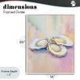 thumbnail image 4 of Stupell Industries Contemporary Pastel Oysters Harmony White Framed Giclee Art, 16 x 20, by The Prints Vibe, 4 of 8