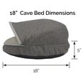 thumbnail image 3 of Precious Tails Plush Felt Sherpa Pet Dog Bed, 3 of 9