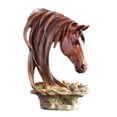 thumbnail image 1 of Estatua de cabeza de caballo para escritorio, decoración de cabeza de caballo, figura decorativa para centro de mesa Vistoso, 1 of 9