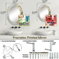thumbnail image 4 of DESIGN ART Designart "Apple Blossom Harmony XV" Floral Modern Wall Mirror 24in.x36in., 4 of 4