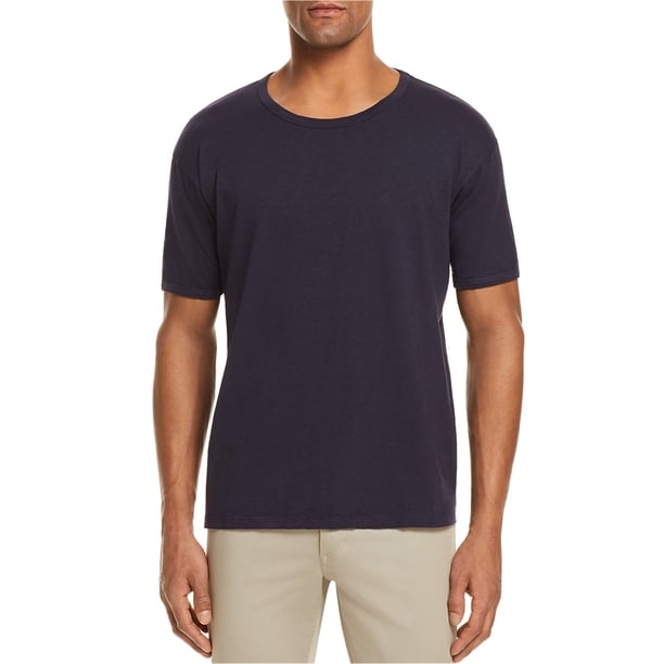 Eidos Napoli - Camiseta básica con cuello redondo para hombre, azul, XXL