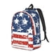 thumbnail image 1 of Disketp USA Colors Stripes1 Mochila de Lona Estampada, Mochila Escolar de Viaje Ligera para Estudiantes y Portátil-Small, 1 of 5