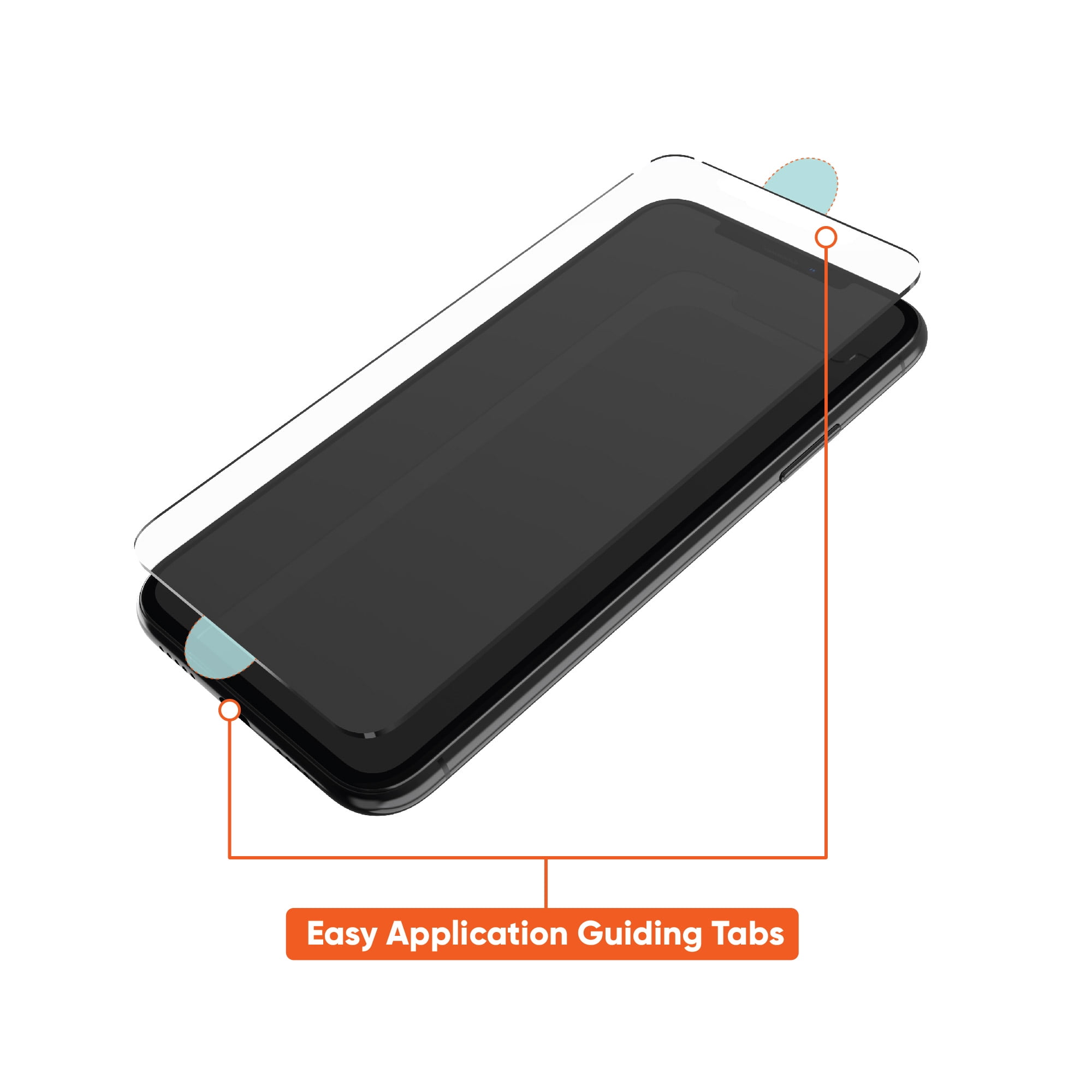 onn. Mirror Glass Screen Protector for iPhone 14 Pro Max - Mirror Finish