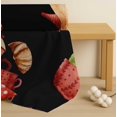 thumbnail image 4 of Soimoi Black Cotton Voile Fabric Kettle & Cups Kitchen Printed Fabric 1 Yard 42 Inch Wide, 4 of 7