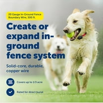 Underground Dog Fence Wire (500 Foot) Create Your  Boundary, Electric Dog Fence Wire (Yellow)