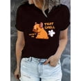 thumbnail image 1 of Camisetas con gráficos clásico para mujeres y adolescentes y niñas, playera de verano con estampado estéticoCreative English Bulldog Printed T-Shirt for Women, Casual and Trendy Crew Neck Short Slee, 1 of 6
