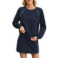 thumbnail image 3 of DHFJKG Women's Skirt Sets Joggers 2 Piece Outfits Raglan Long Sleeve Top And Drawstring Mini Skirt Comfortable Casual SportsWear Trendy Outfit, 3 of 9